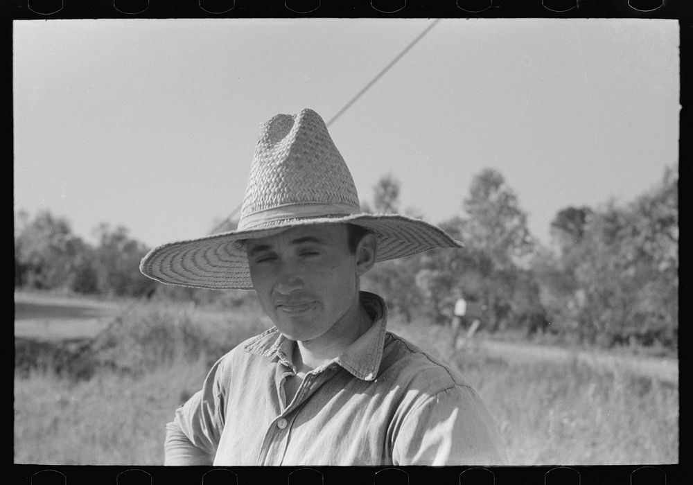 [Untitled photo, possibly related to: Sugarcane farmer, Louisiana] by Russell Lee