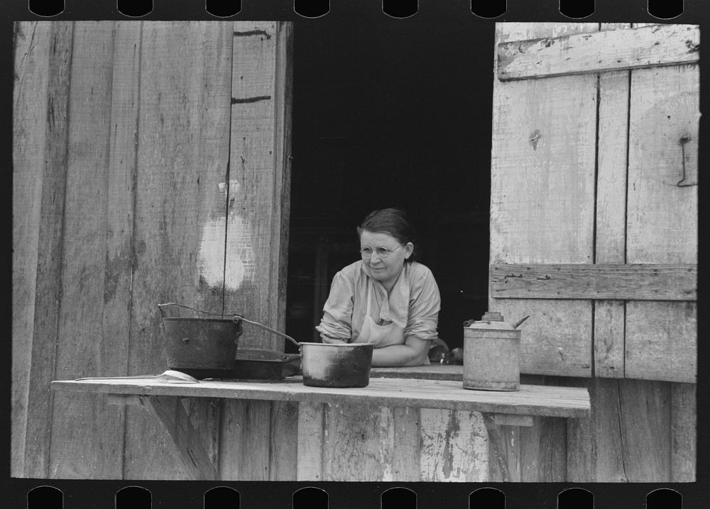 Wife of FSA (Farm Security Administration) client who will participate under home purchase, Morganza, Louisiana by Russell…