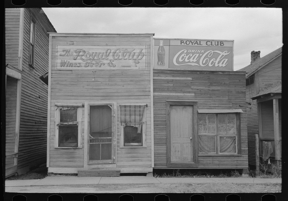 Beer hall, Mound Bayou, Mississippi by Russell Lee