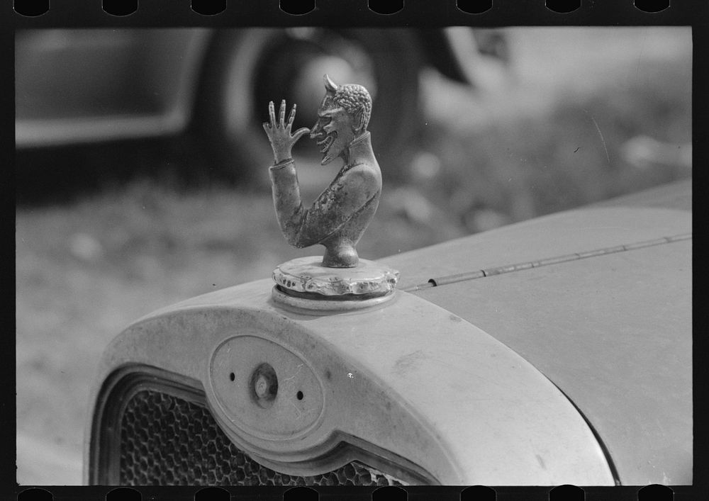 Radiator cap, Laurel, Mississippi by Russell Lee