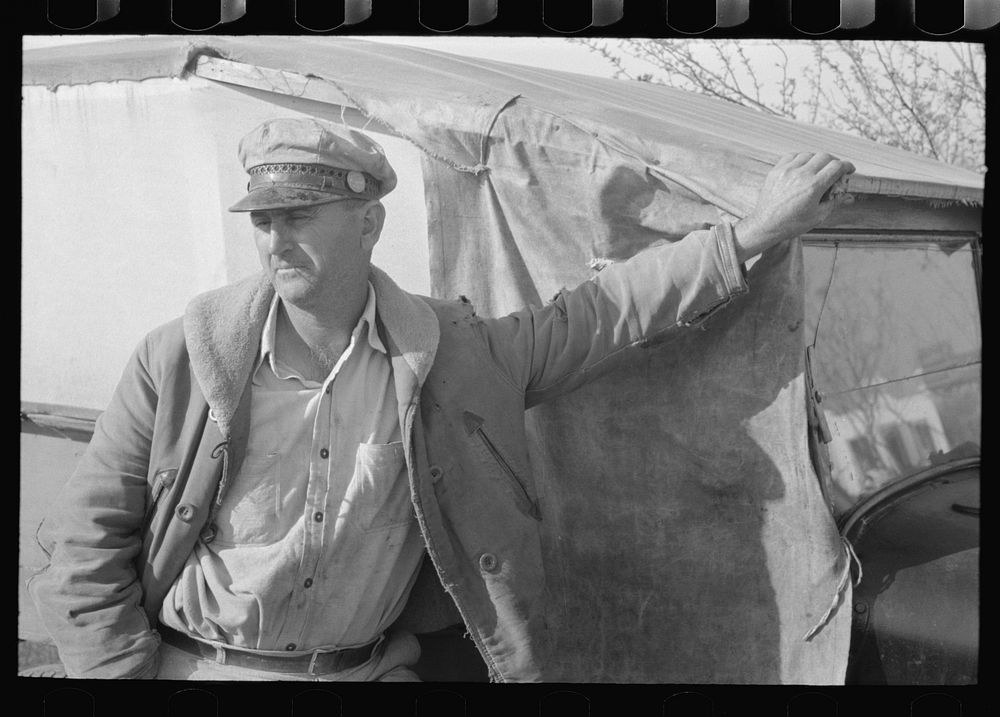 Migrant worker camped near Sebastin, Texas by Russell Lee