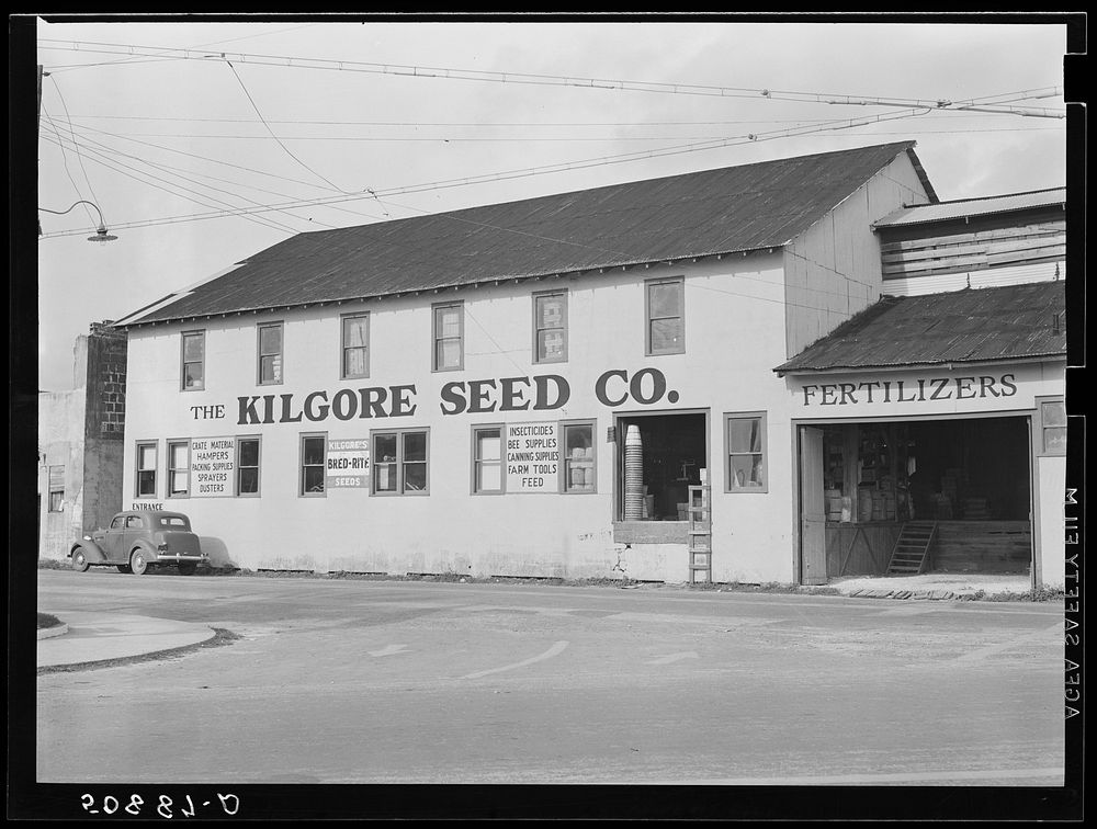 Supply house and seed company in Homestead, Florida. Sourced from the Library of Congress.