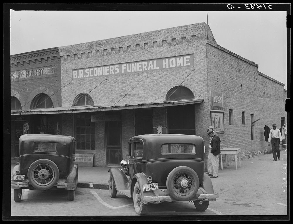 Funeral home. Enterprise, Coffee County, Alabama. Sourced from the Library of Congress.
