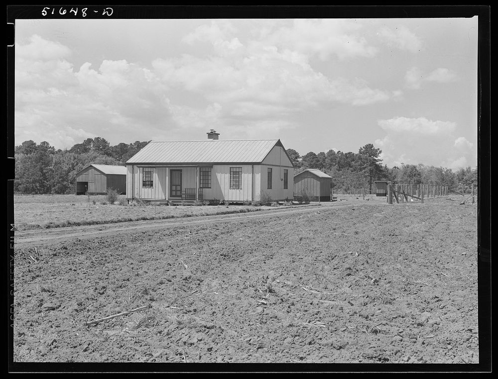 [Untitled photo, possibly related to: Steel house operated by Larry Hall. Flint River Farms, Georgia]. Sourced from the…