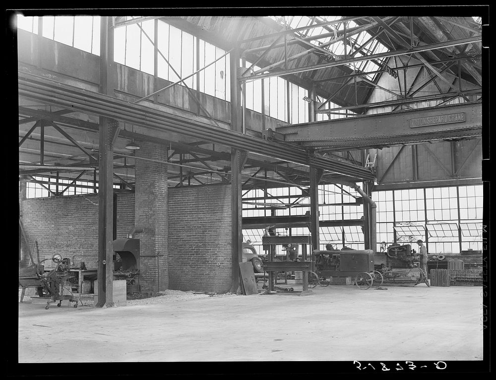 General view of FSA (Farm Security Administration) warehouse depot. Atlanta, Georgia. Sourced from the Library of Congress.