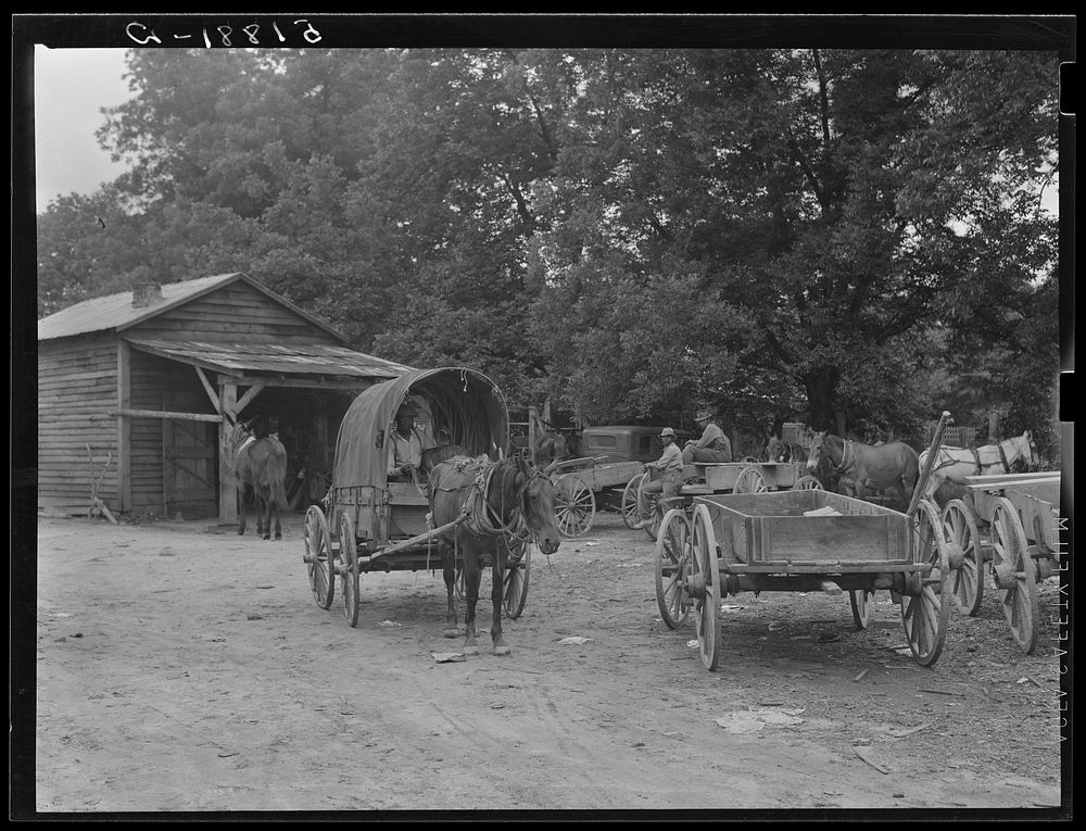 Saturday afternoon. Greensboro, Greene County, Georgia. Sourced from the Library of Congress.