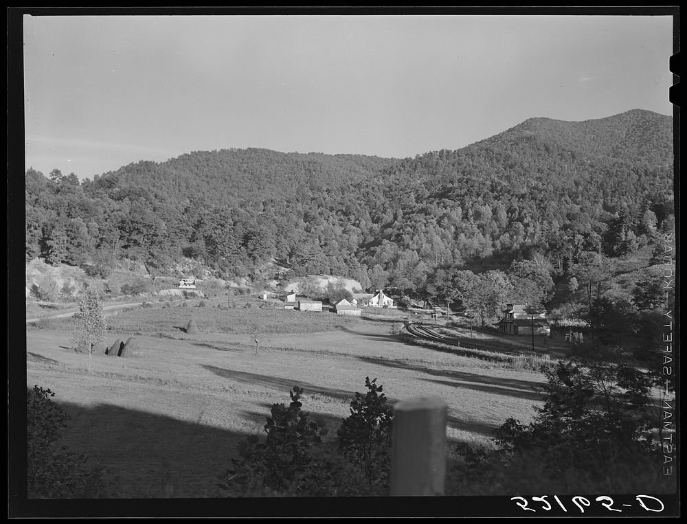 [Untitled photo, possibly related to: View from steps of Black Mountain College. Black Mountain, North Carolina]. Sourced…