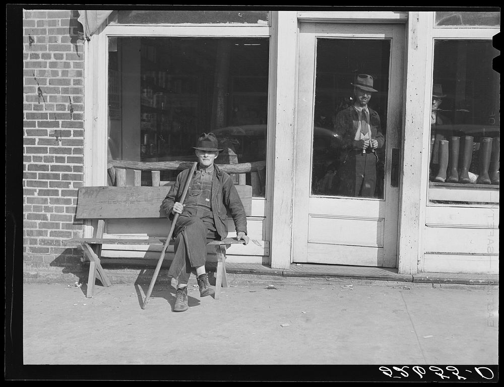 Storefront,  R.B. Whitley's general store. Wendell, Wake County, North Carolina. Sourced from the Library of Congress.