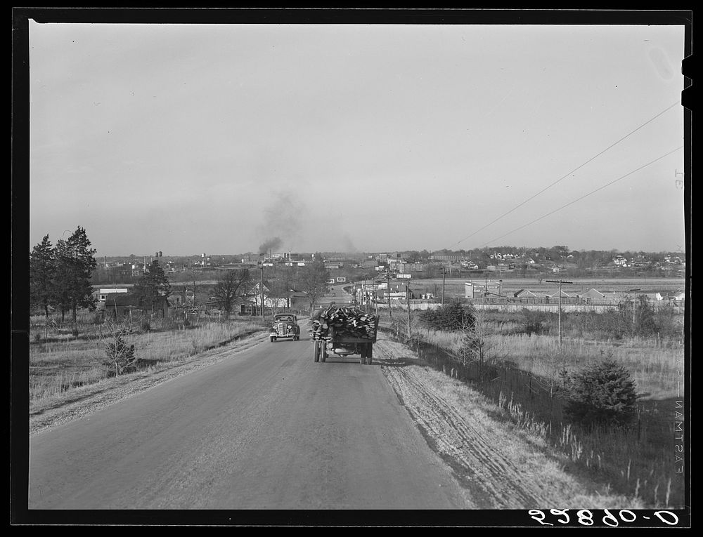 General view of South Boston, Halifax County, Virginia. Sourced from the Library of Congress.
