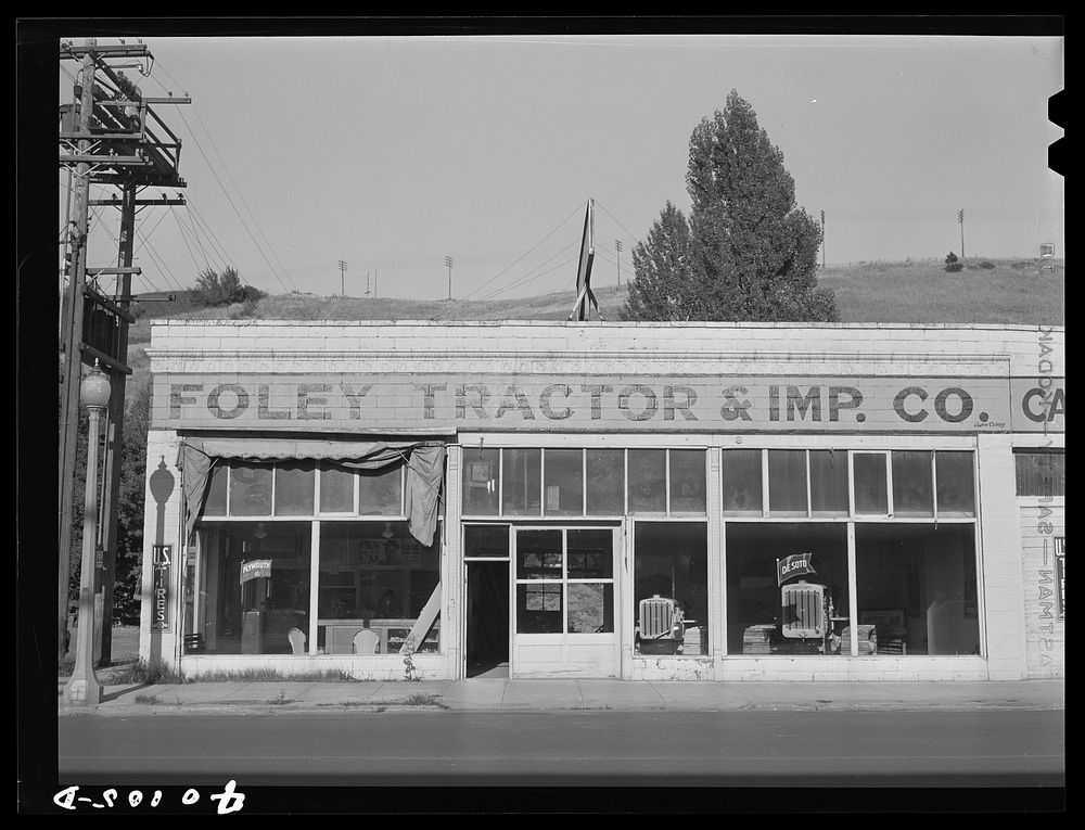 Farm machinery for sale. Colfax, Washington by Russell Lee