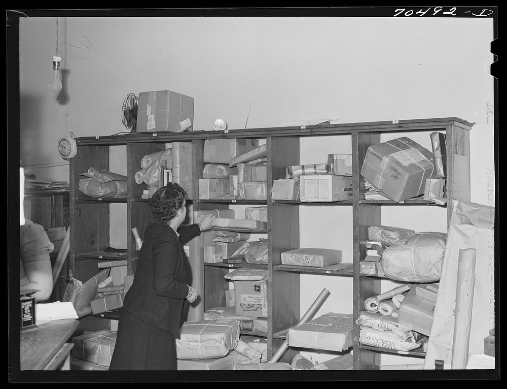 Parcel post racks post office Free Photo rawpixel