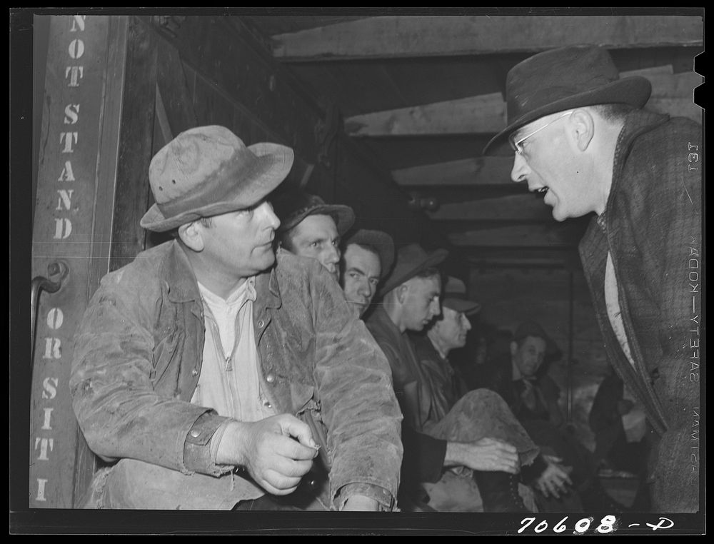 [Untitled photo, possibly related to: Long Bell Lumber Company, Cowlitz County, Washington. Timber foreman (right) going…