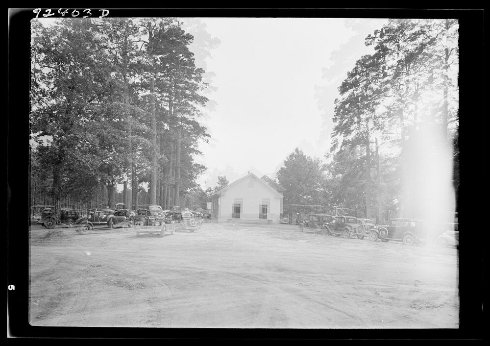[Untitled photo, possibly related to: Wheeley's Church and grounds. Person County, North Carolina]. Sourced from the Library…