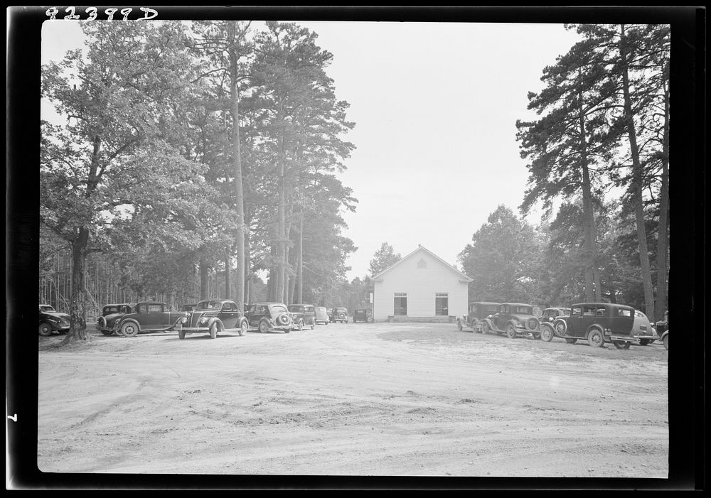 [Untitled photo, possibly related to: Wheeley's Church and grounds. Person County, North Carolina]. Sourced from the Library…