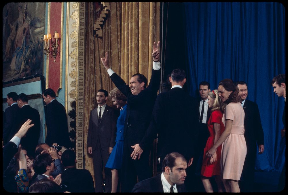 Nixon 1968 election night, Waldorf-Astoria | Free Photo - rawpixel