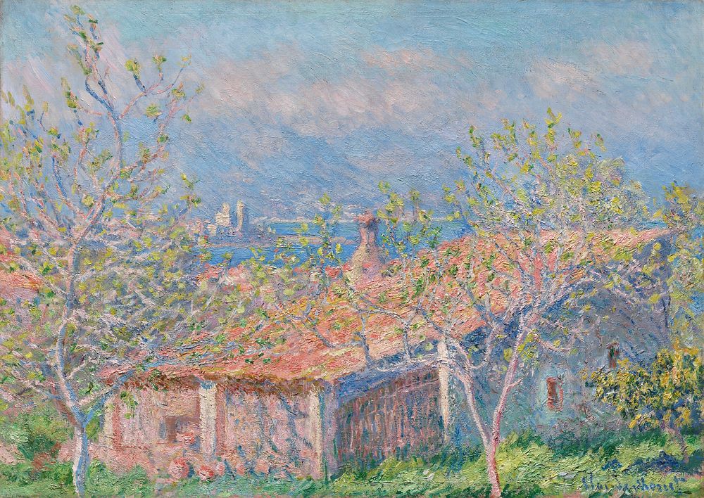 Gardener's House at Antibes (1888) by Claude Monet. Original from The Cleveland Museum of Art. Digitally enhanced by…