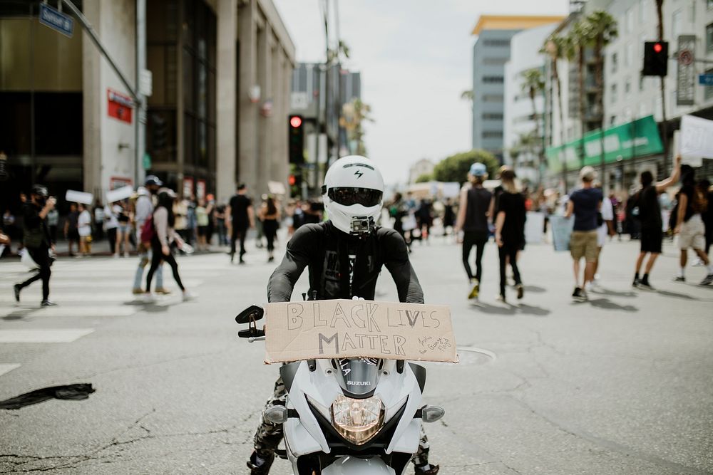 Black Lives Matter protest at Hollywood & Vine. 2 JUN, 2020, LOS ANGELES, USA