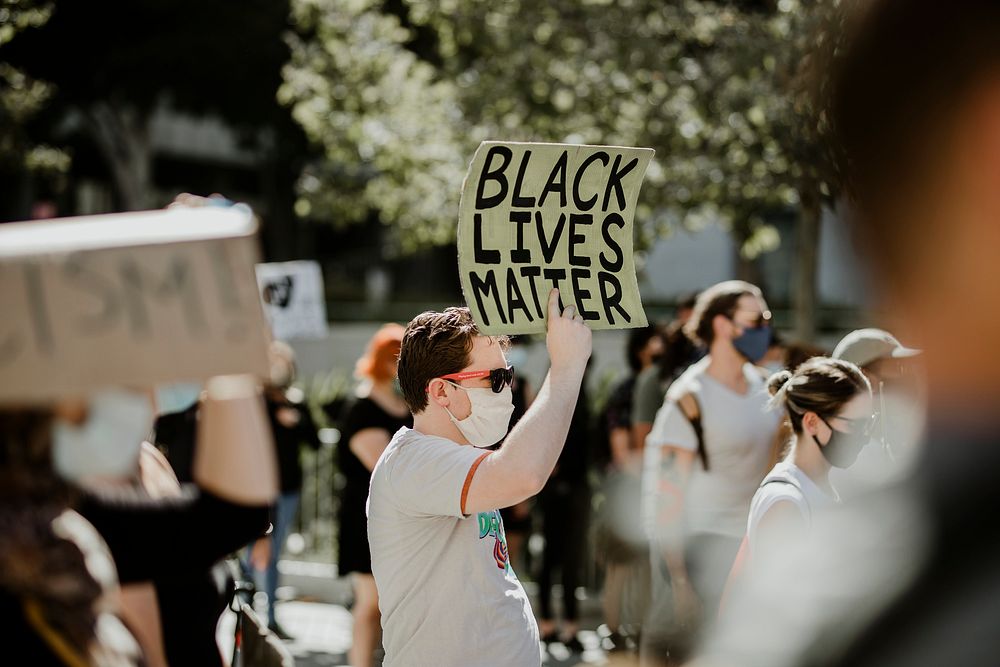 Black Lives Matter protest outside of the Hall of Justice in Los Angeles. 8 JUL, 2020, LOS ANGELES, USA