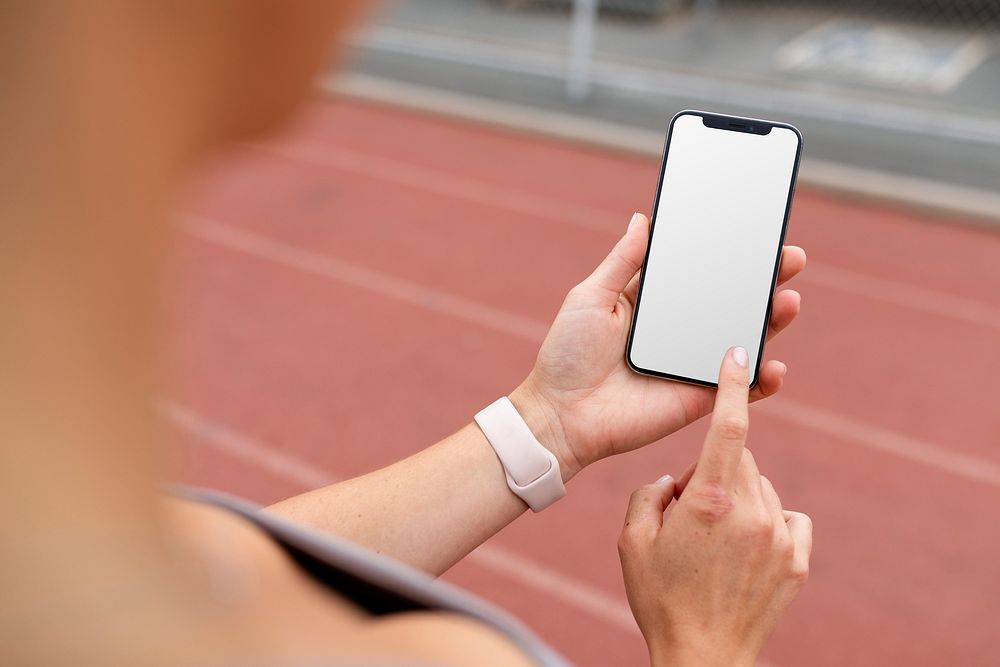 Woman using smartphone 