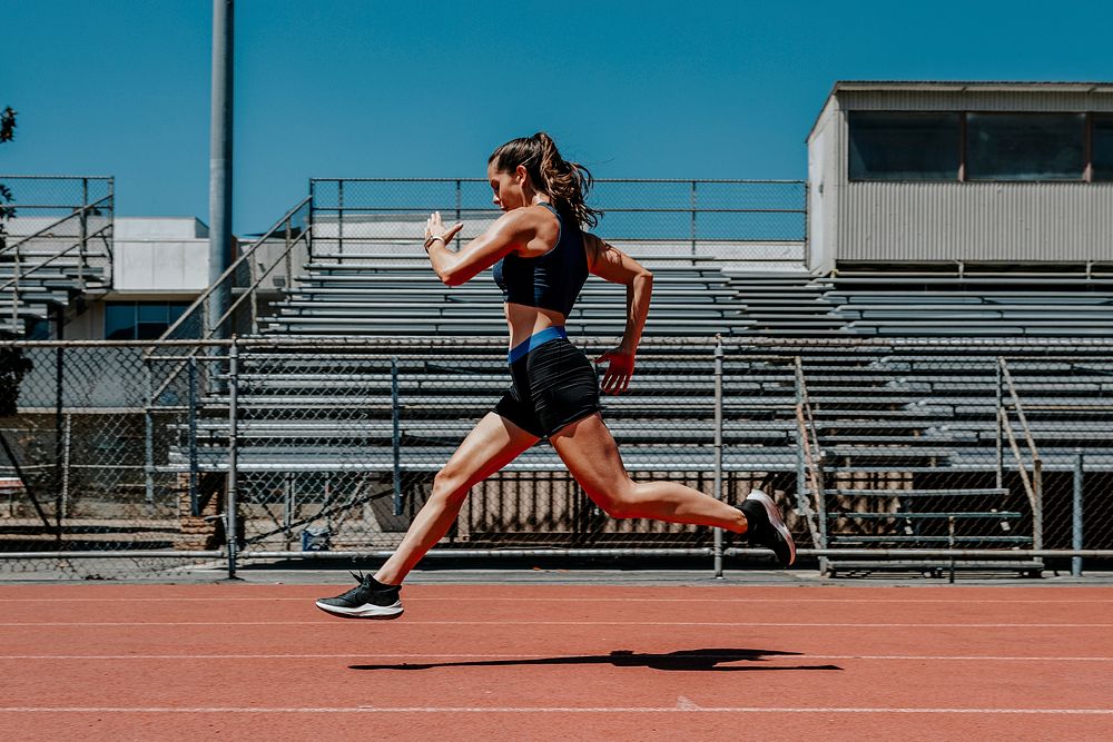 Woman athlete running 