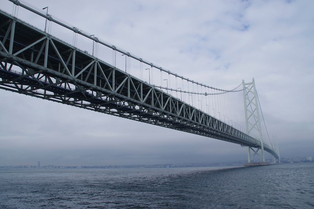 Free Akashi-Kaikyo Bridge image, public domain CC0 photo. 
