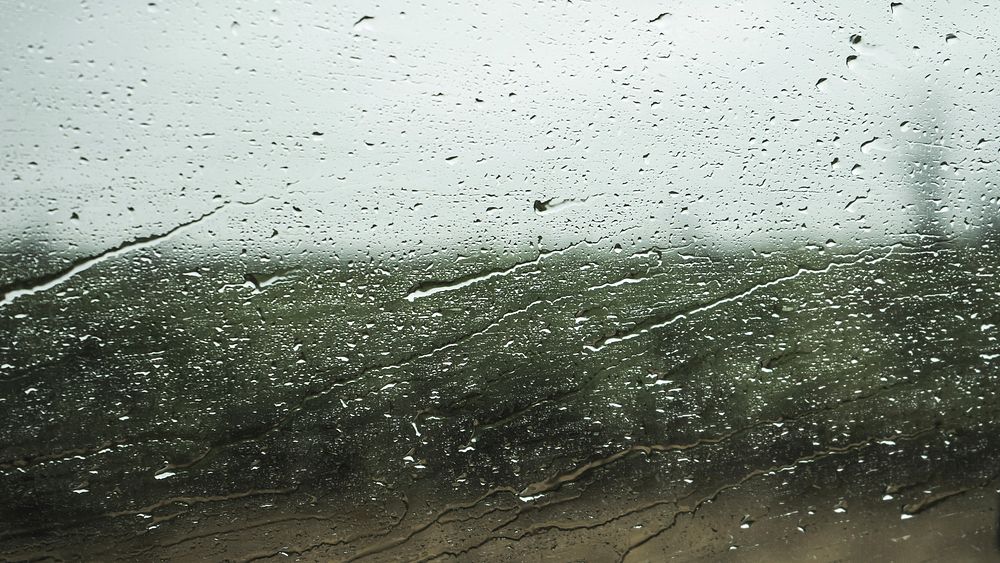 Raindrops on the mirror blurred background, free public domain CC0 photo.