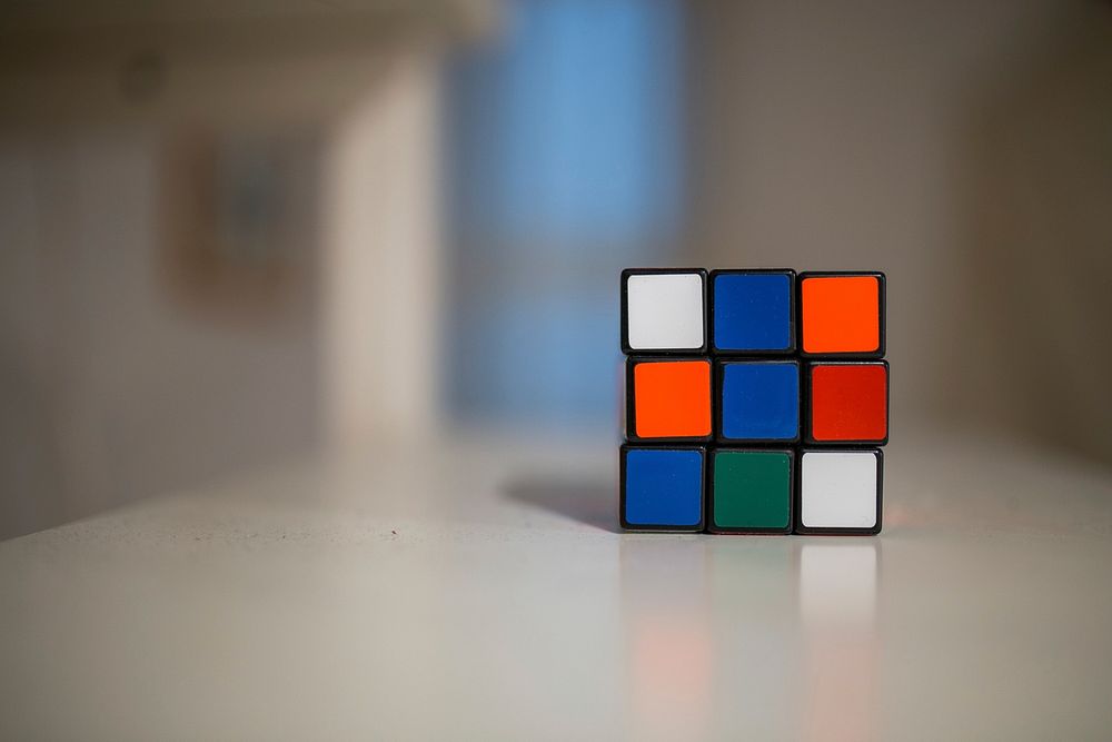Free rubik cube game image, public domain CC0 photo.