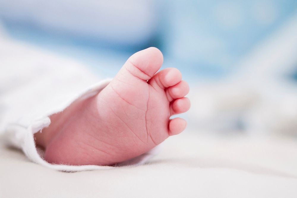 Free baby's feet image, public domain CC0 photo.