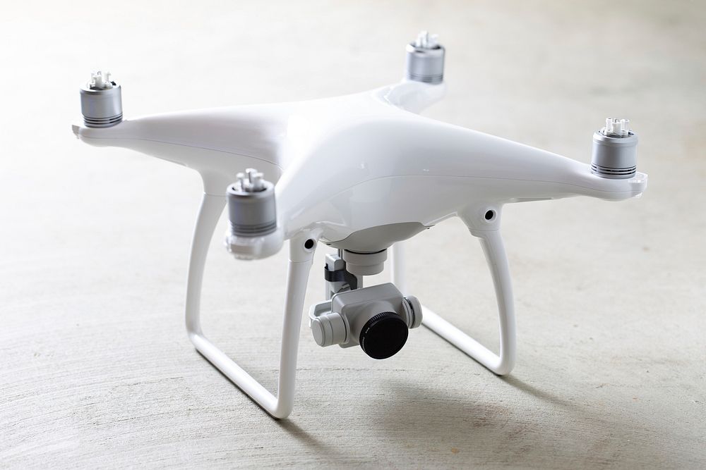 Free close up white drone image, public domain people CC0 photo.