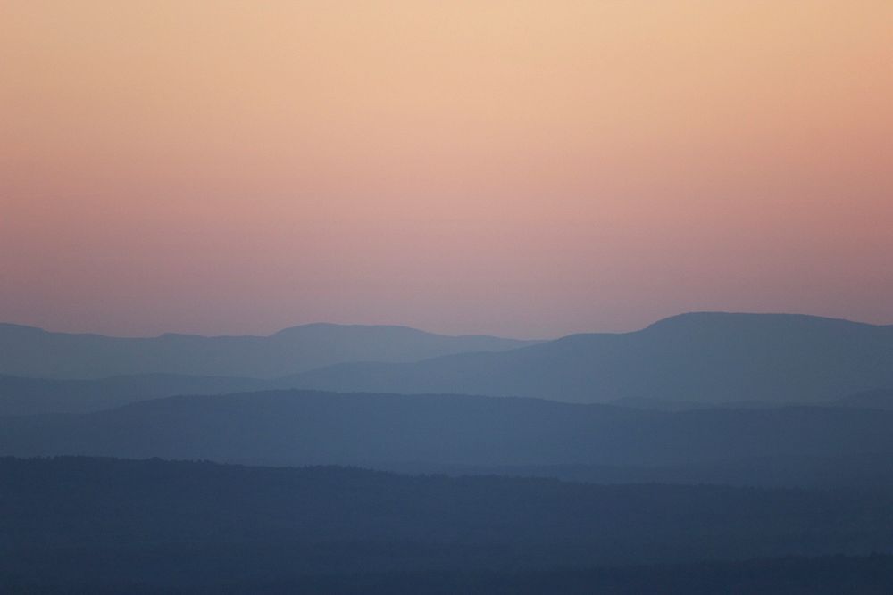 Pastel Mountain Sunset 
