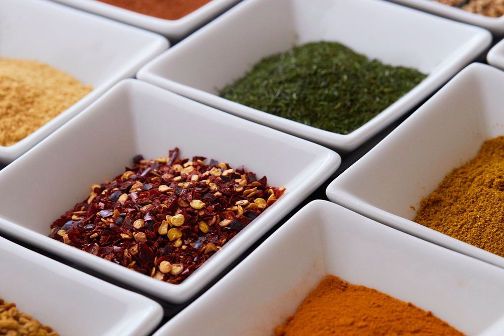 Colorful Spices Background 