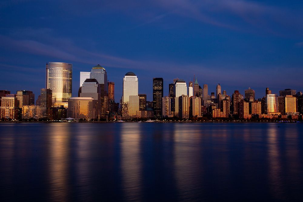 Free cityscape during night photo, public domain building CC0 image.