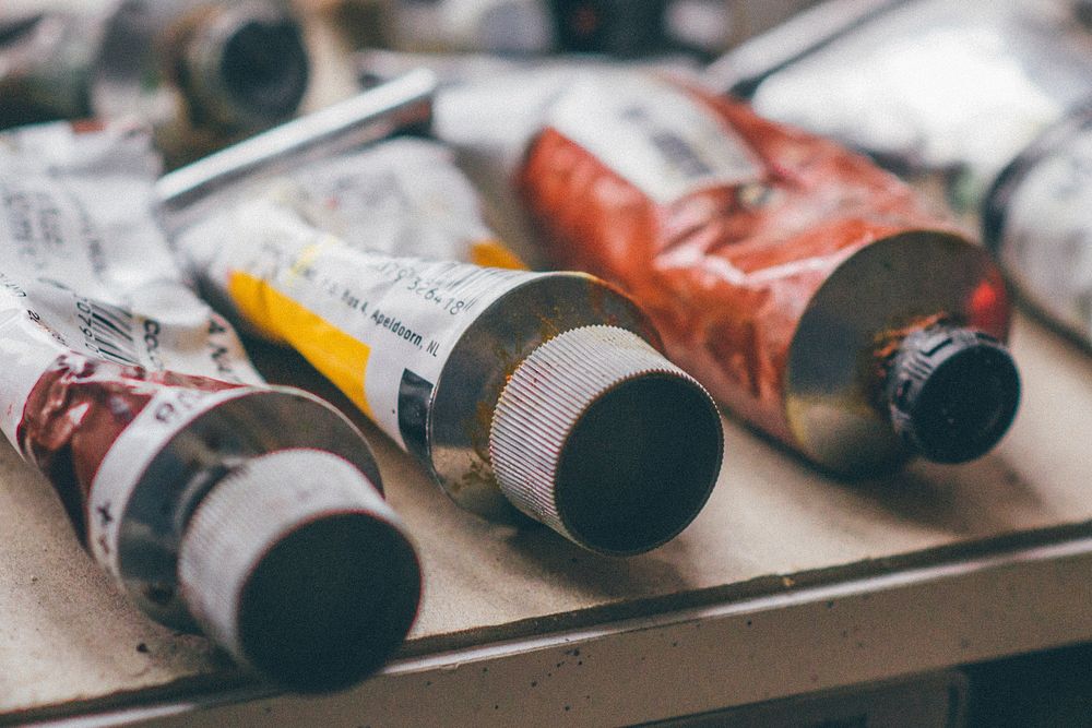 Paint tubes, free public domain CC0 photo