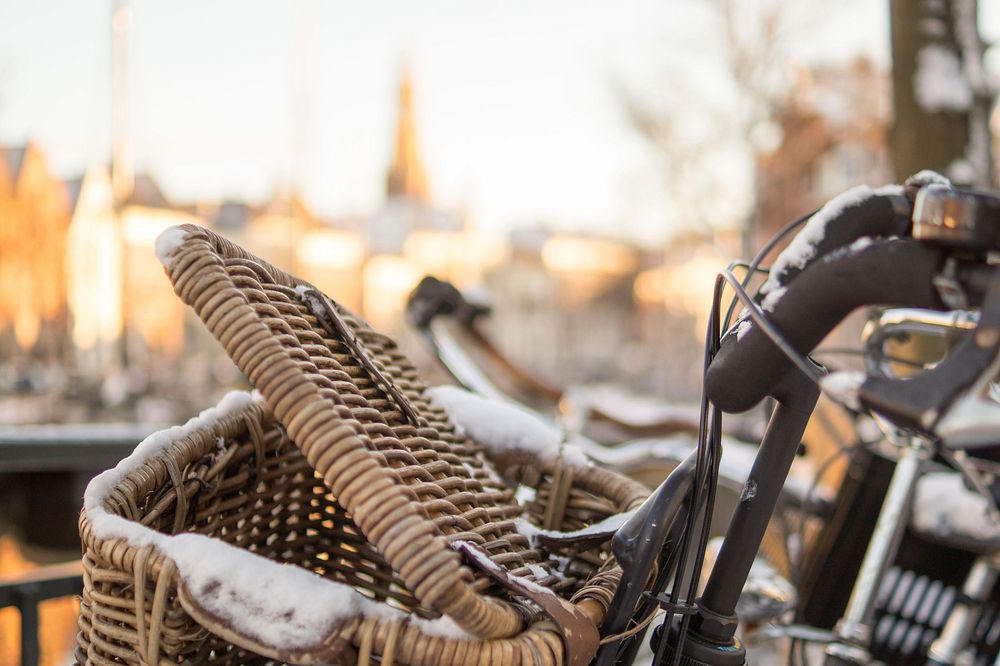 Free bicycle basket image, public domain vehicle CC0 photo.