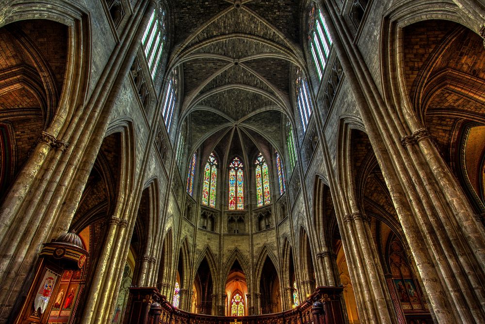 Free Bordeaux Cathedral image, public domain religion CC0 photo.