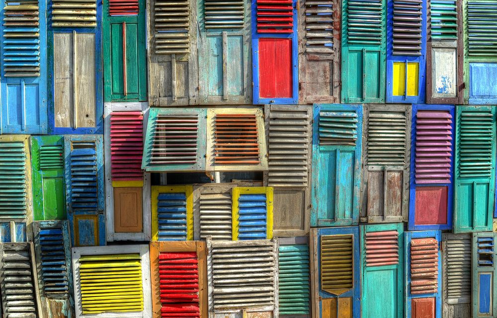 Free colorful shutters image, public domain CC0 photo.
