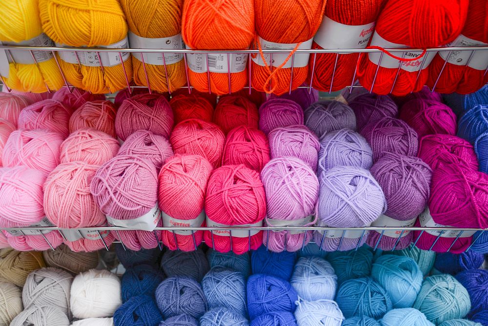 Free colorful wool for sale photo, public domain CC0 image.