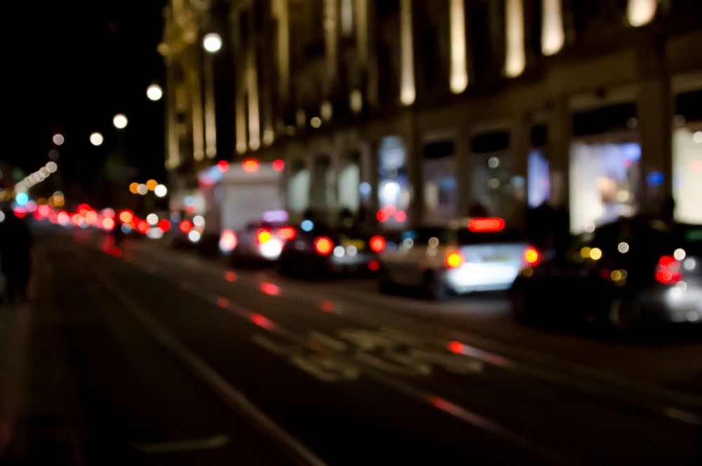 Cars out of focus