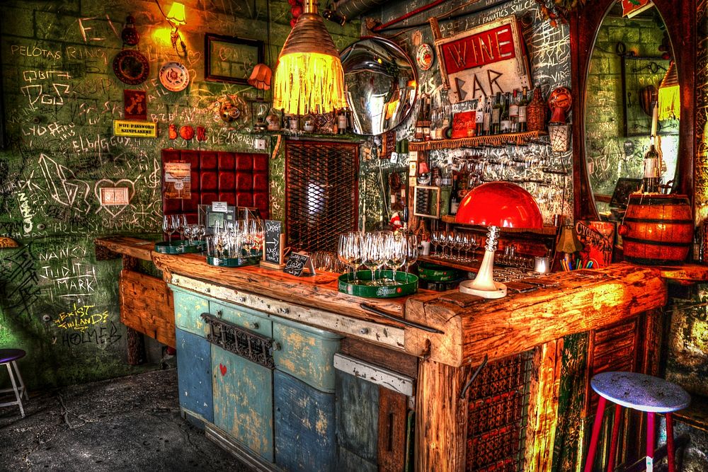 Ruin bar in Budapest