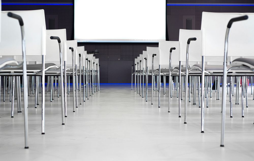 Free conference room image, public domain design CC0 photo.