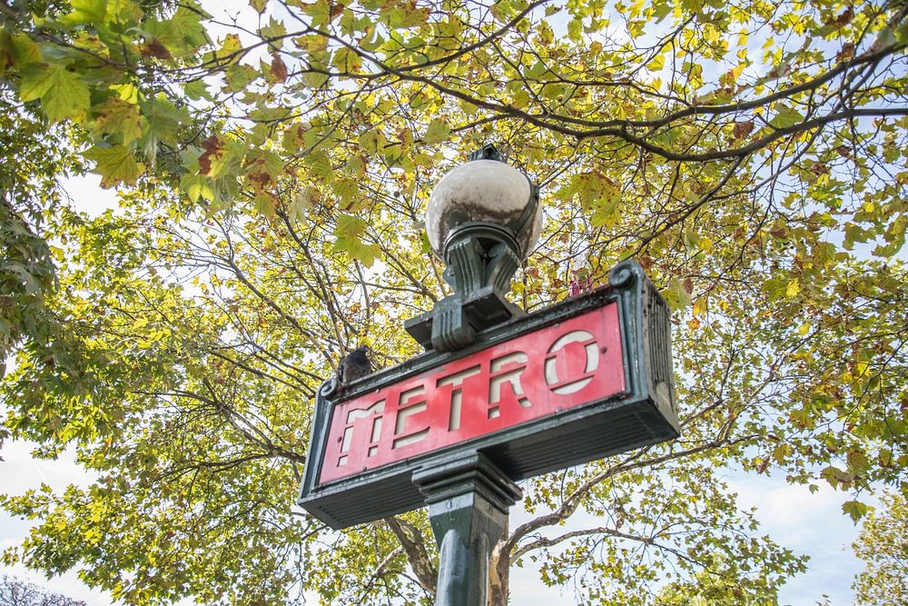 Free metro sign image, public domain CC0 photo.