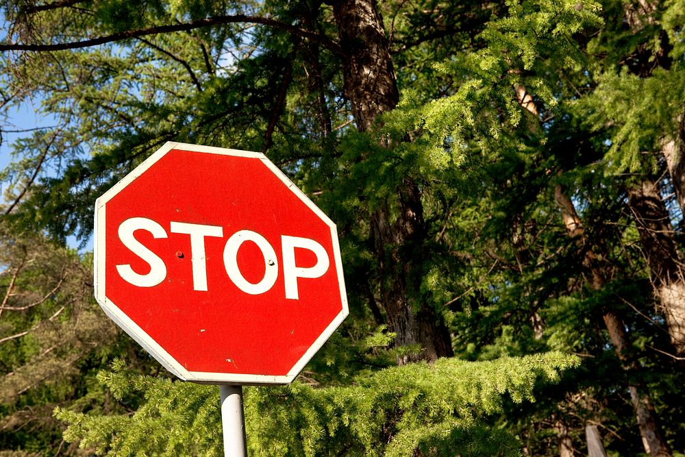 Free stop sign image, public domain CC0 photo.