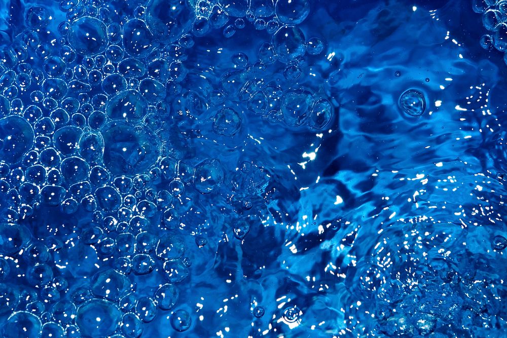 Blue bubbles background, free public domain CC0 photo.