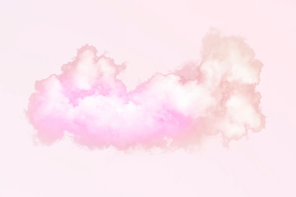 Pink cumulus cloud background psd