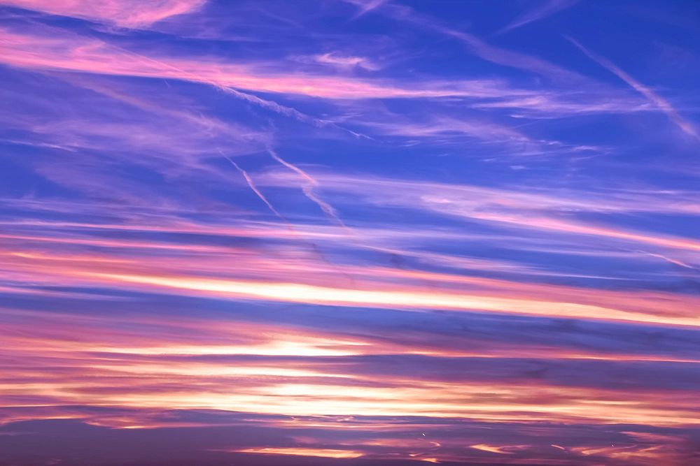 Free afterglow sky image, public domain view CC0 photo.