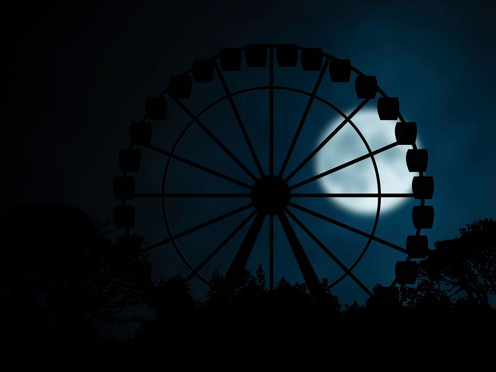 Free ferris wheel image, public domain amusement park CC0 photo.