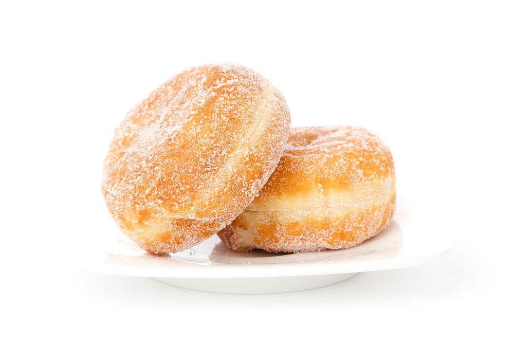 Free sugar donut image, public domain dessert CC0 photo.