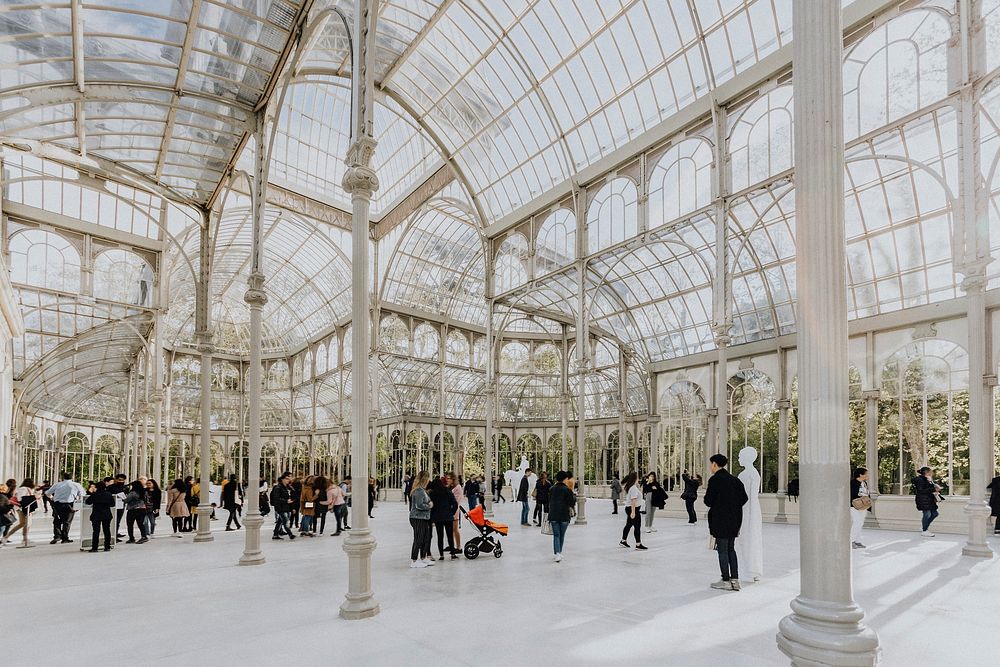 Crystal palace in Madrid, Spain
