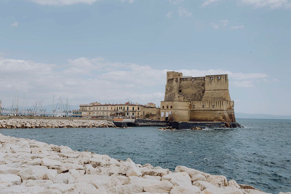 Castel dell&rsquo;Ovo or Egg Castel  at Naples, Italy