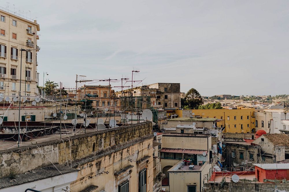 View of Naples city, Italy